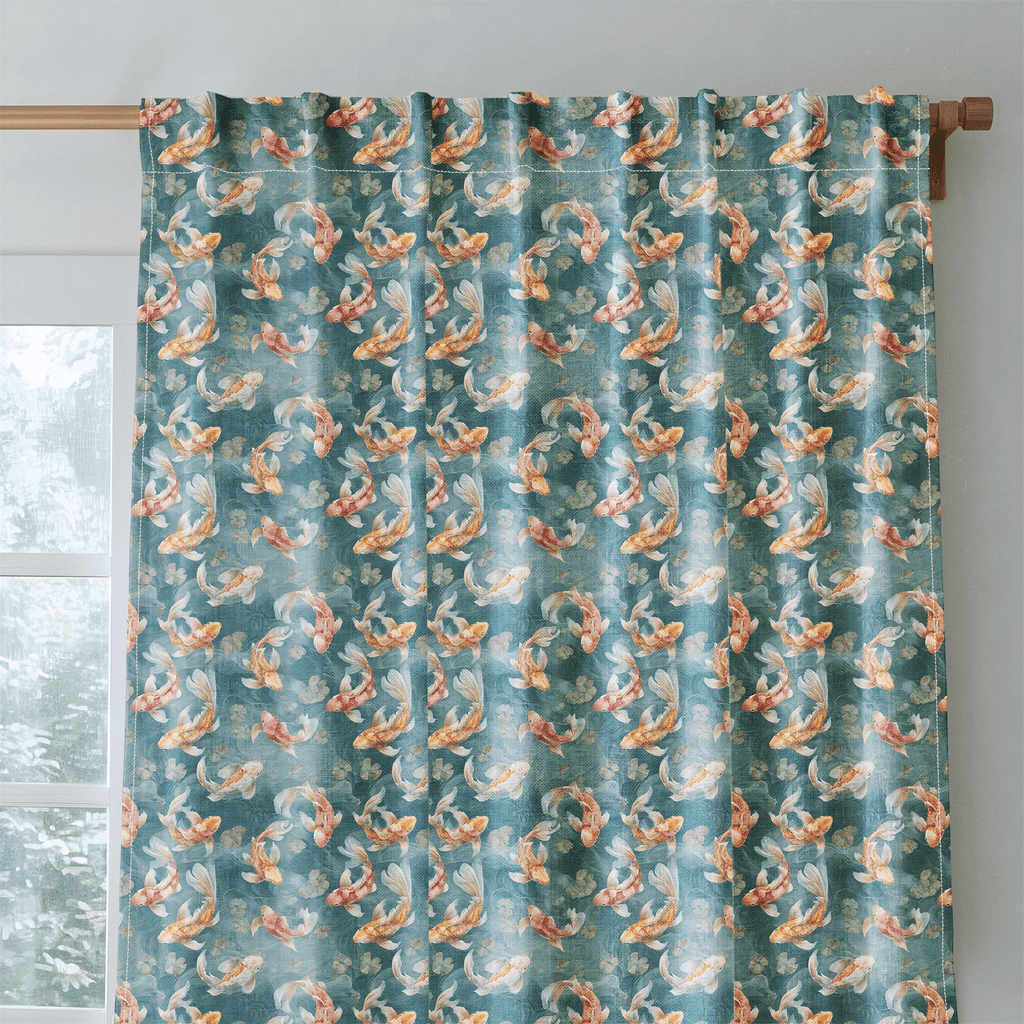 Koi Pond - Curtain Panel - The Drapery