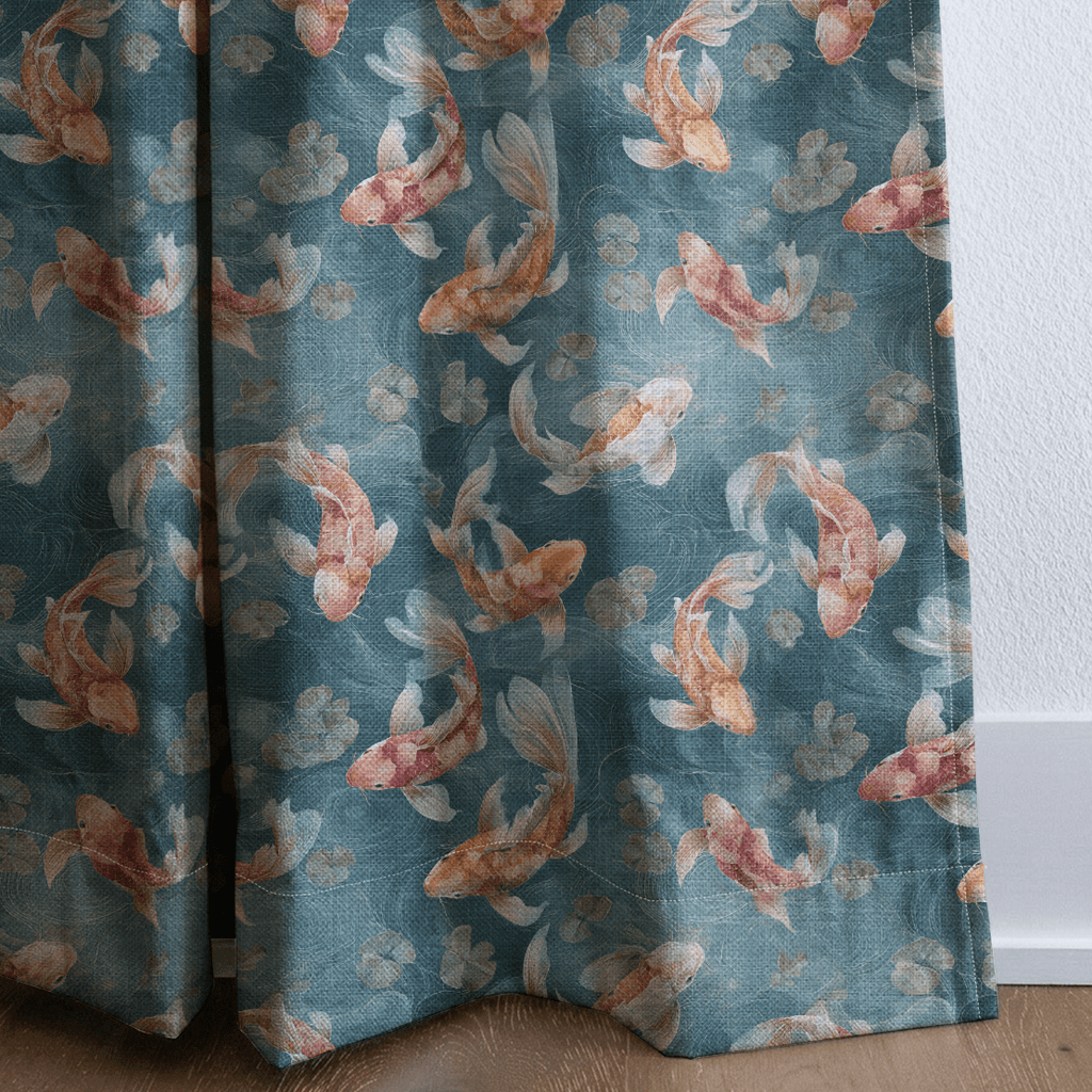 Koi Pond - Curtain Panel - The Drapery