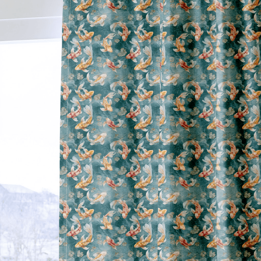 Koi Pond - Curtain Panel - The Drapery