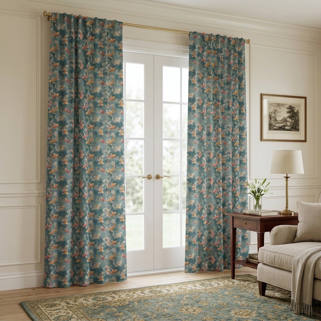 Koi Pond - Curtain Panel - The Drapery