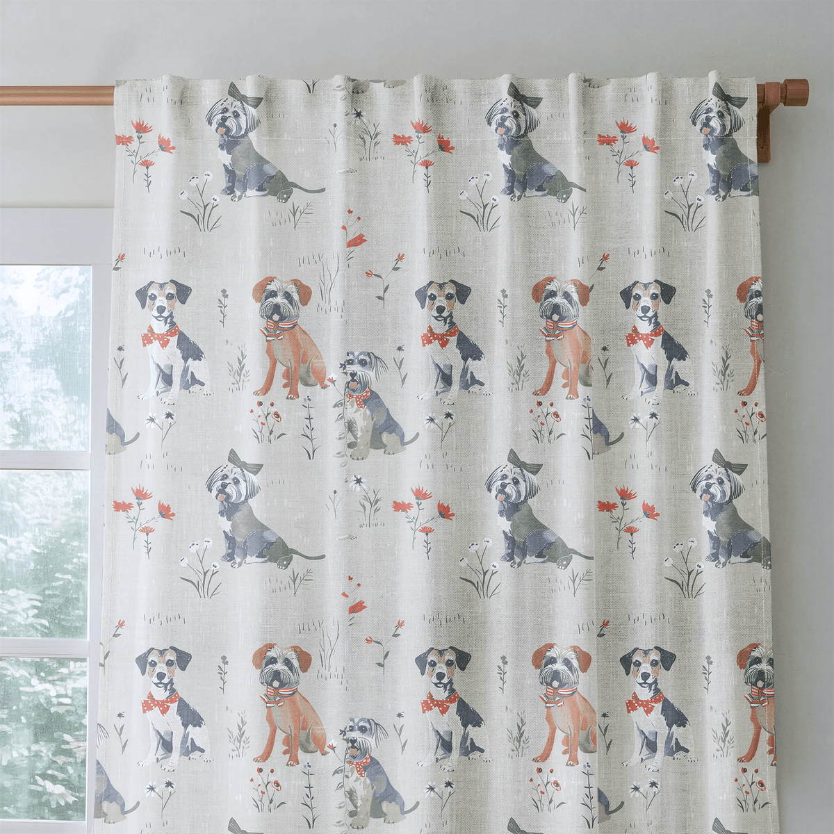 La Vie en Leash - Curtain Panel - The Drapery