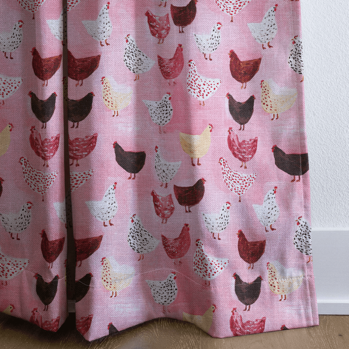 Lady Cluck - Curtain Panel - The Drapery