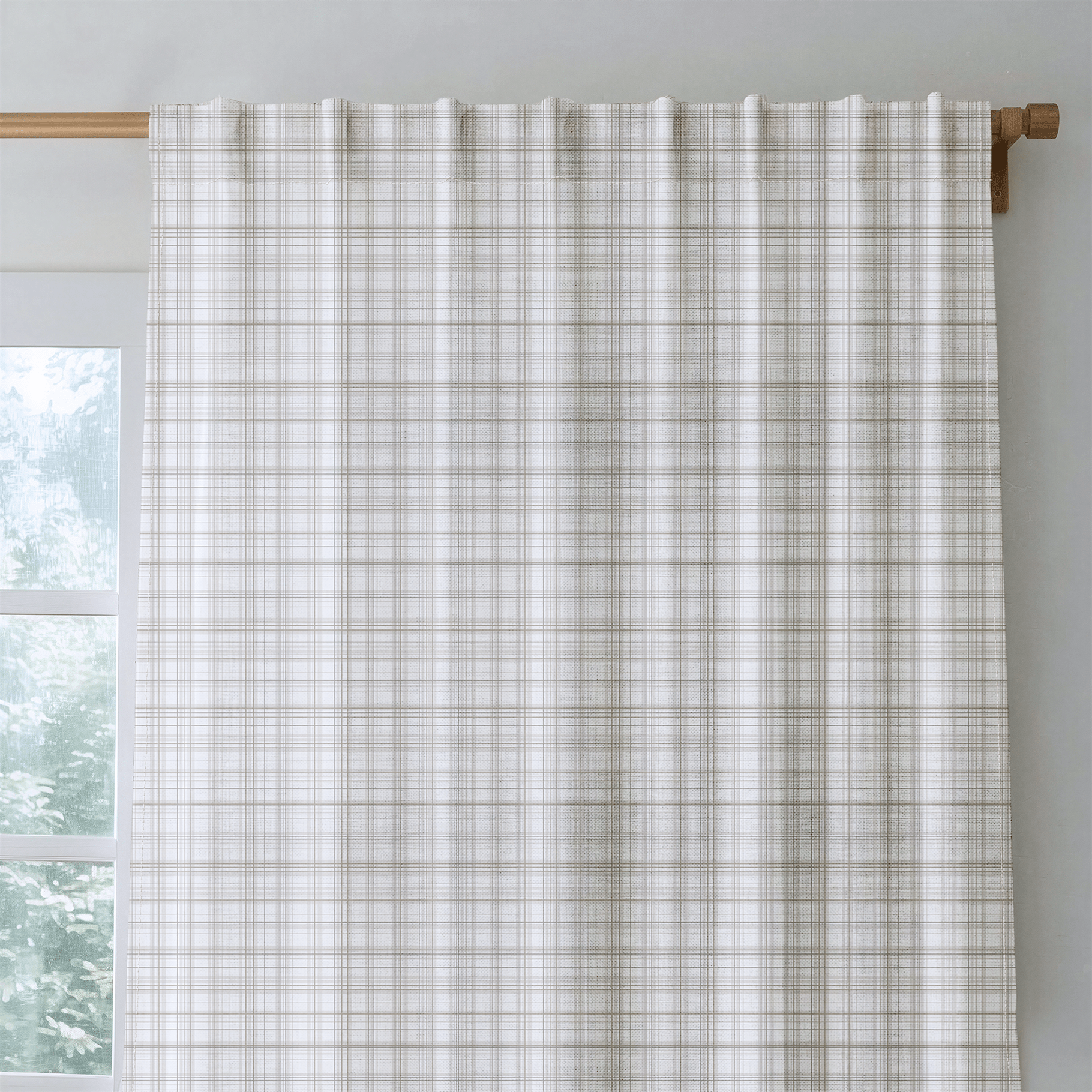 Larkspur Plaid - Curtain Panel - The Drapery