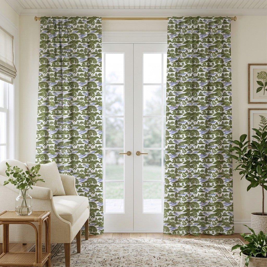 Laurel Toile - Curtain Panel - The Drapery
