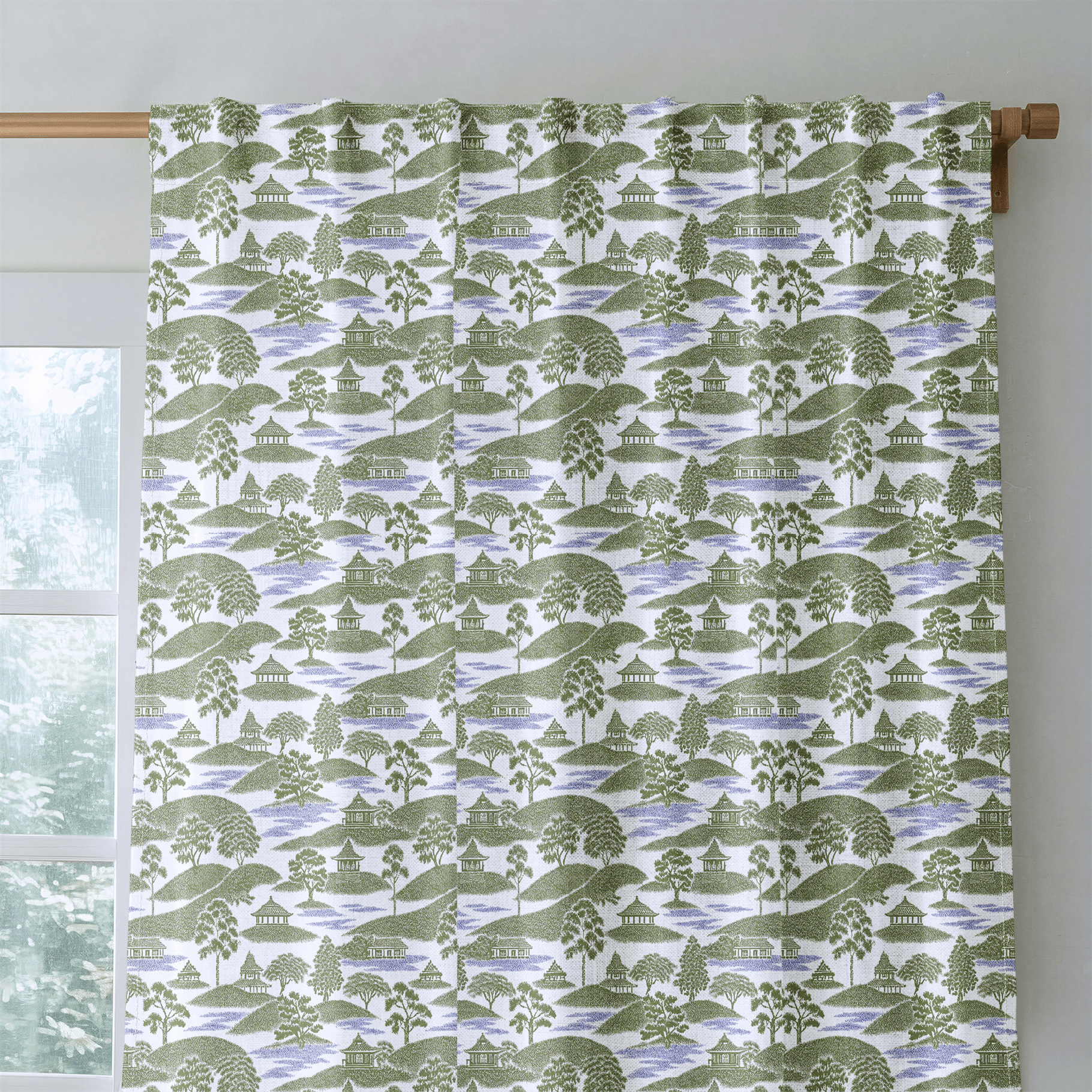 Laurel Toile - Curtain Panel - The Drapery