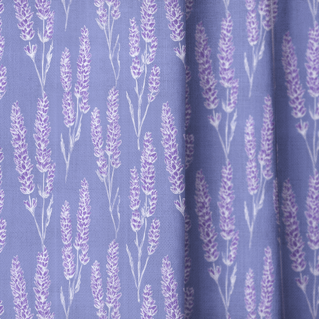 Lavendar Fields - Curtain Panel - The Drapery