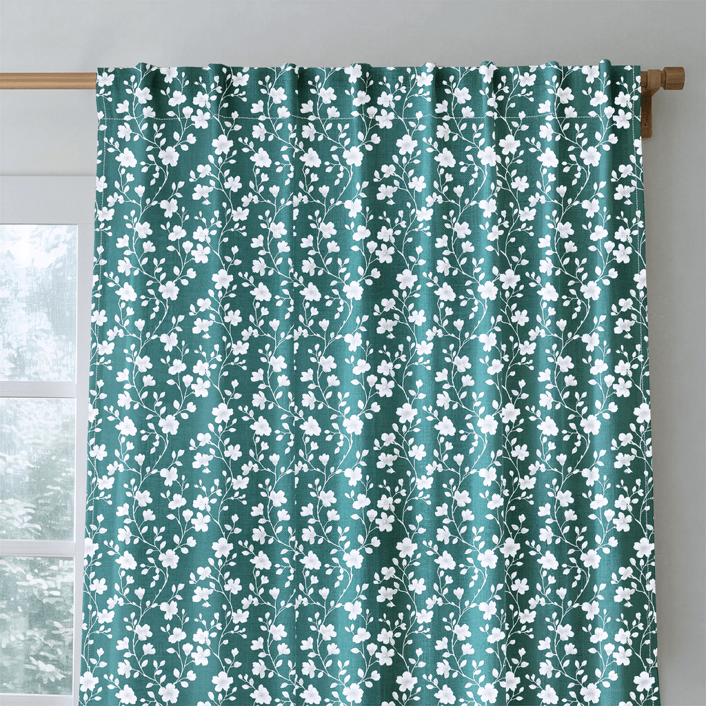 Leigh Blooms - Curtain Panel - The Drapery