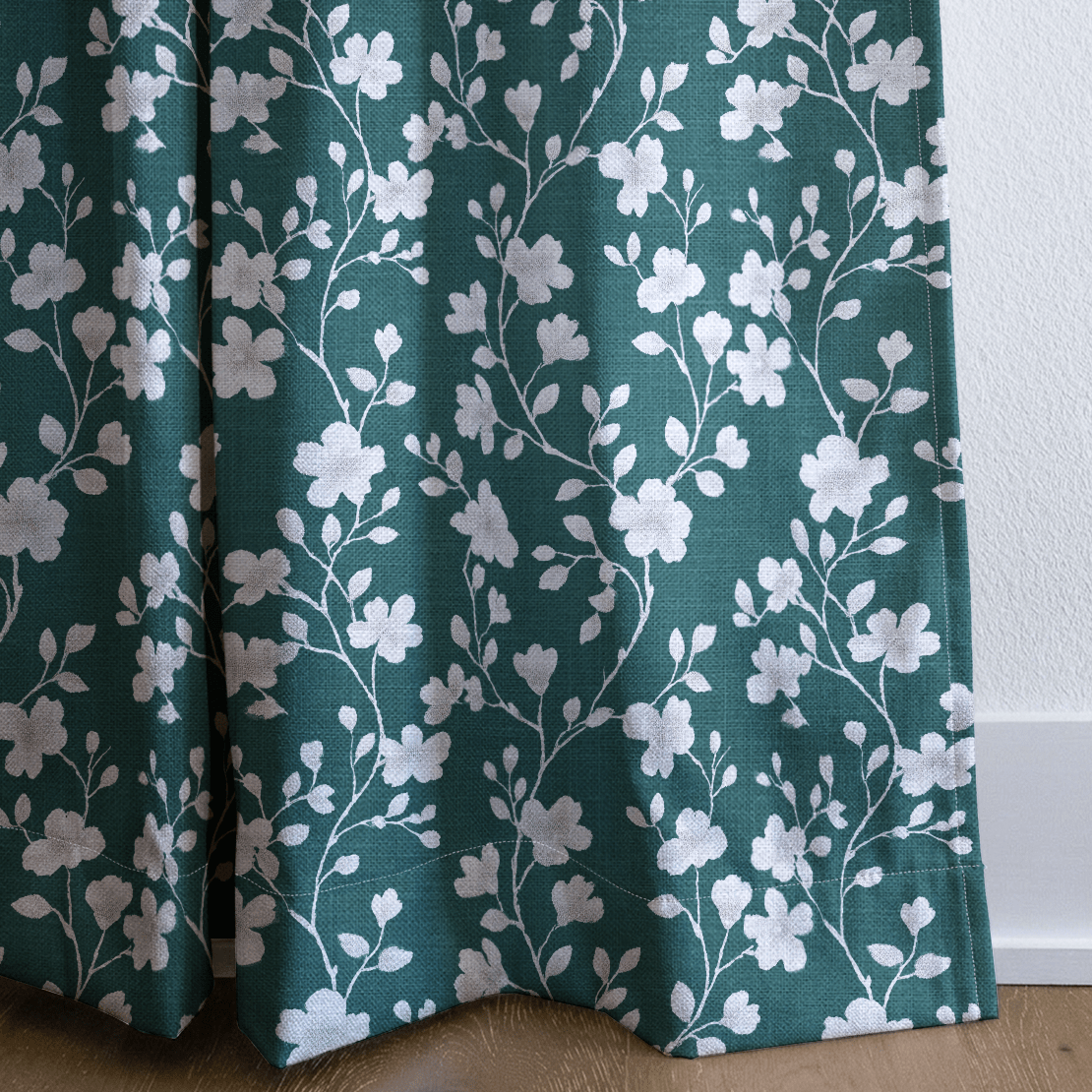Leigh Blooms - Curtain Panel - The Drapery