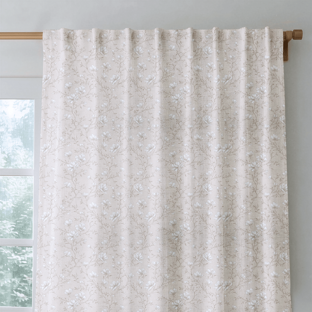 Leigh Blossoms - Curtain Panel - The Drapery