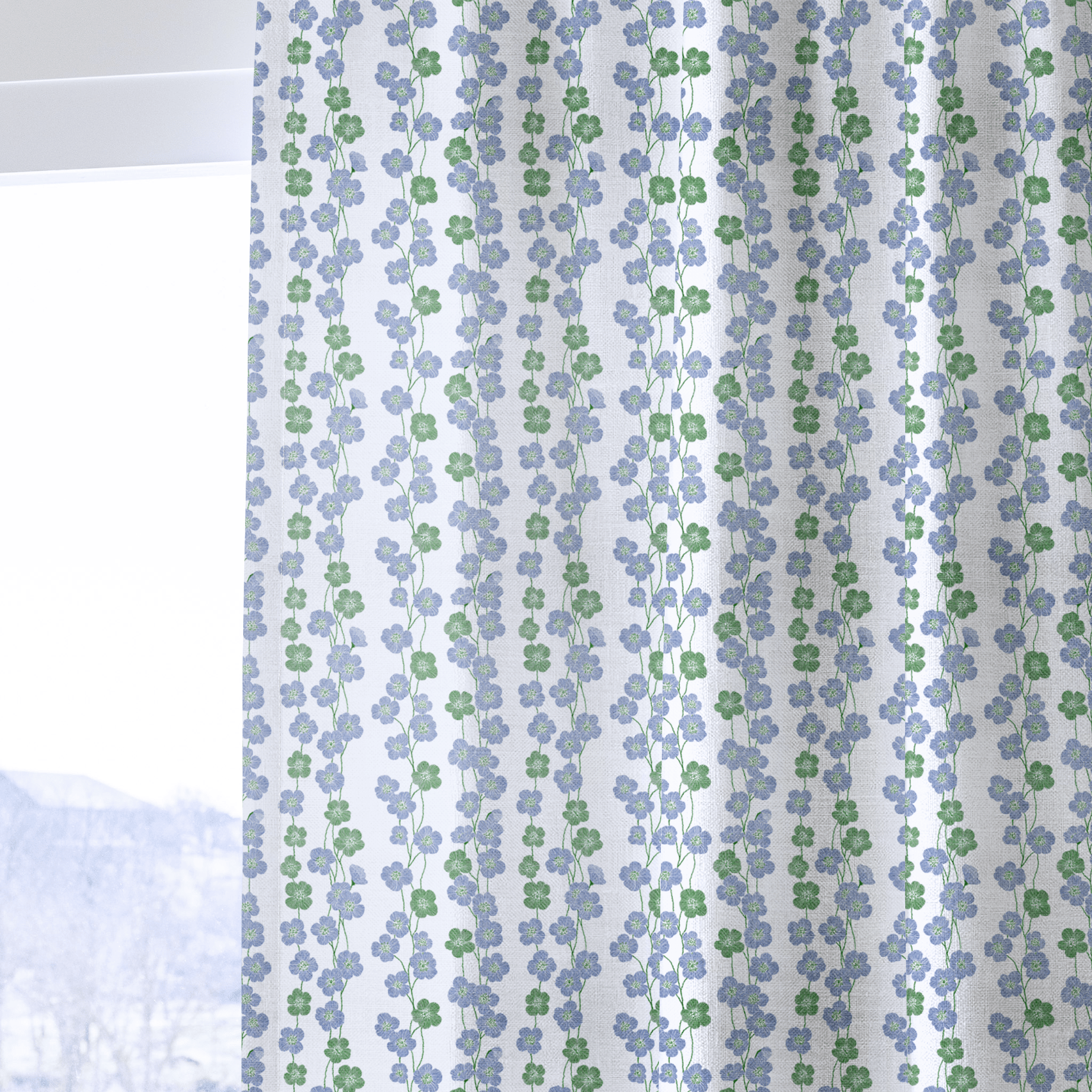 Leighline Blossom - Curtain Panel - The Drapery