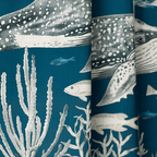 Leviathan Swim - Curtain Panel - The Drapery