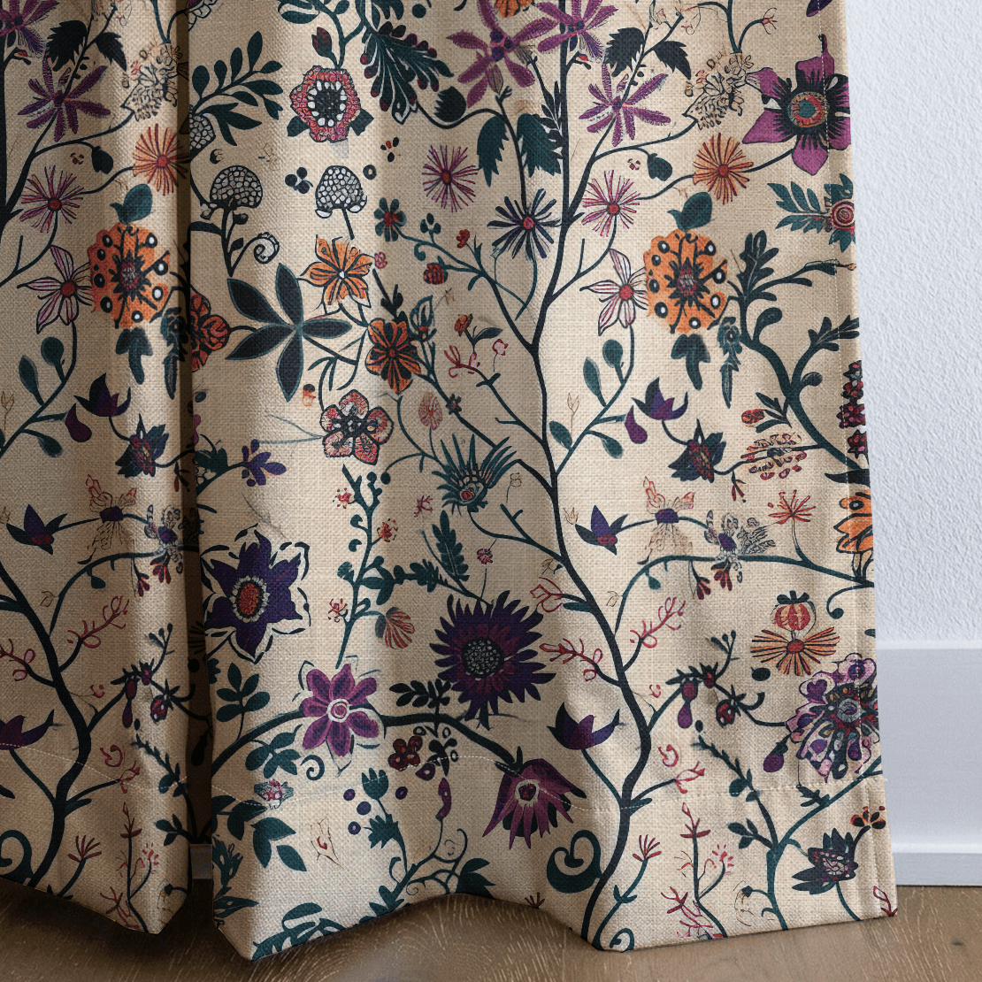 Liddy Jo Floral - Curtain Panel - The Drapery