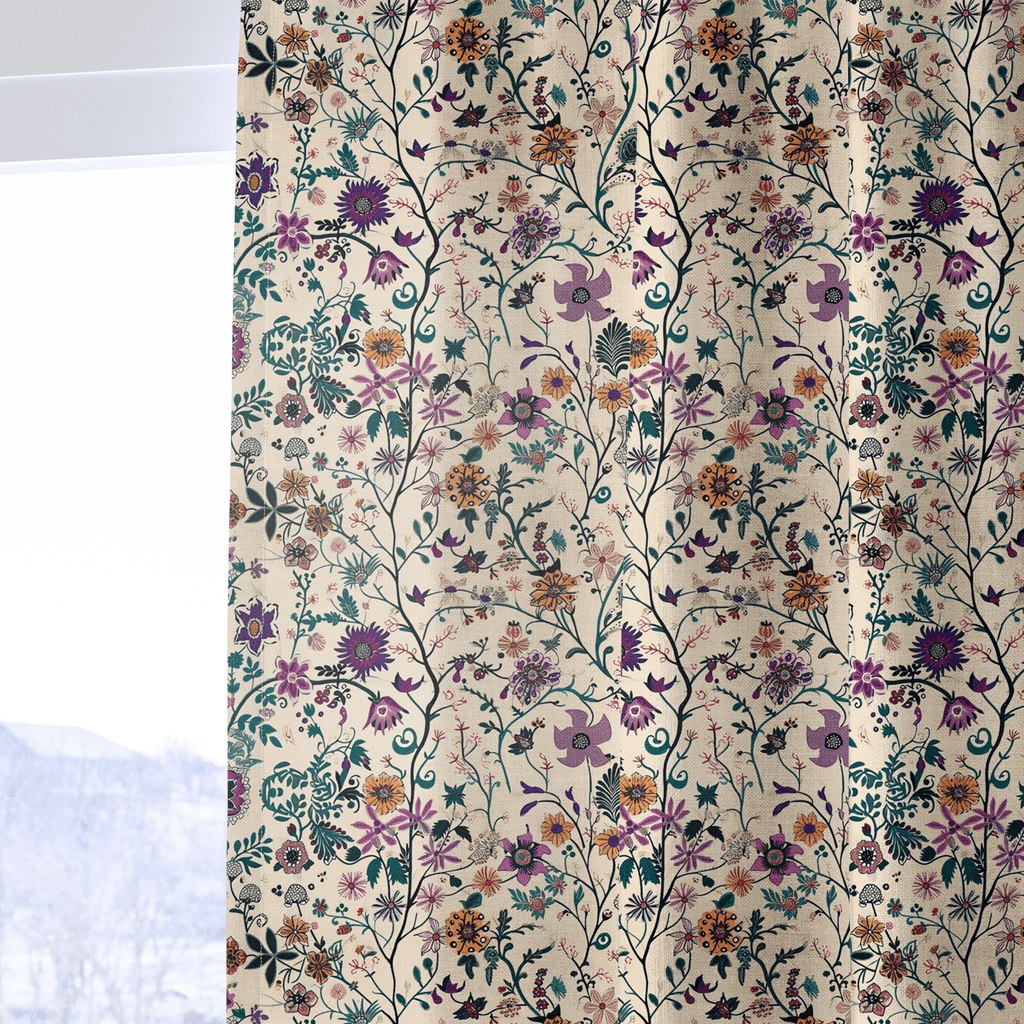 Liddy Jo Floral - Curtain Panel - The Drapery