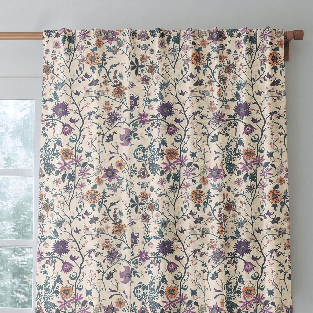 Liddy Jo Floral - Curtain Panel - The Drapery