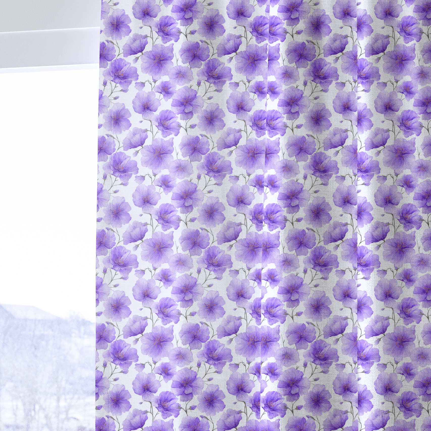 Lilac - Curtain Panel - The Drapery