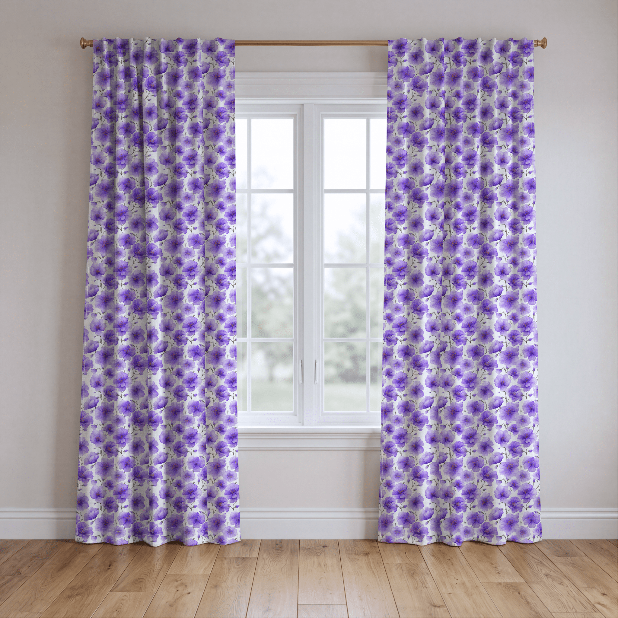 Lilac - Curtain Panel - The Drapery