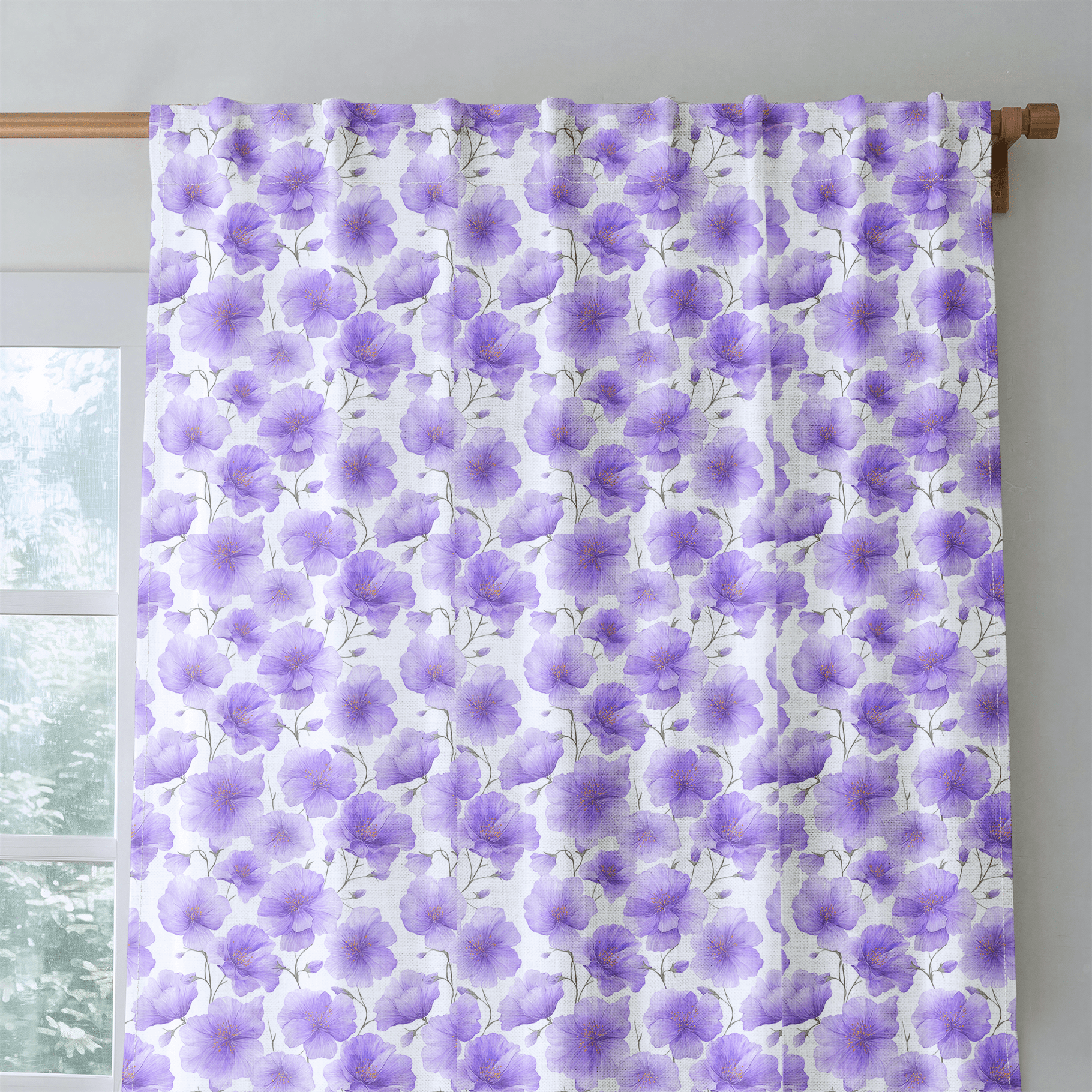 Lilac - Curtain Panel - The Drapery