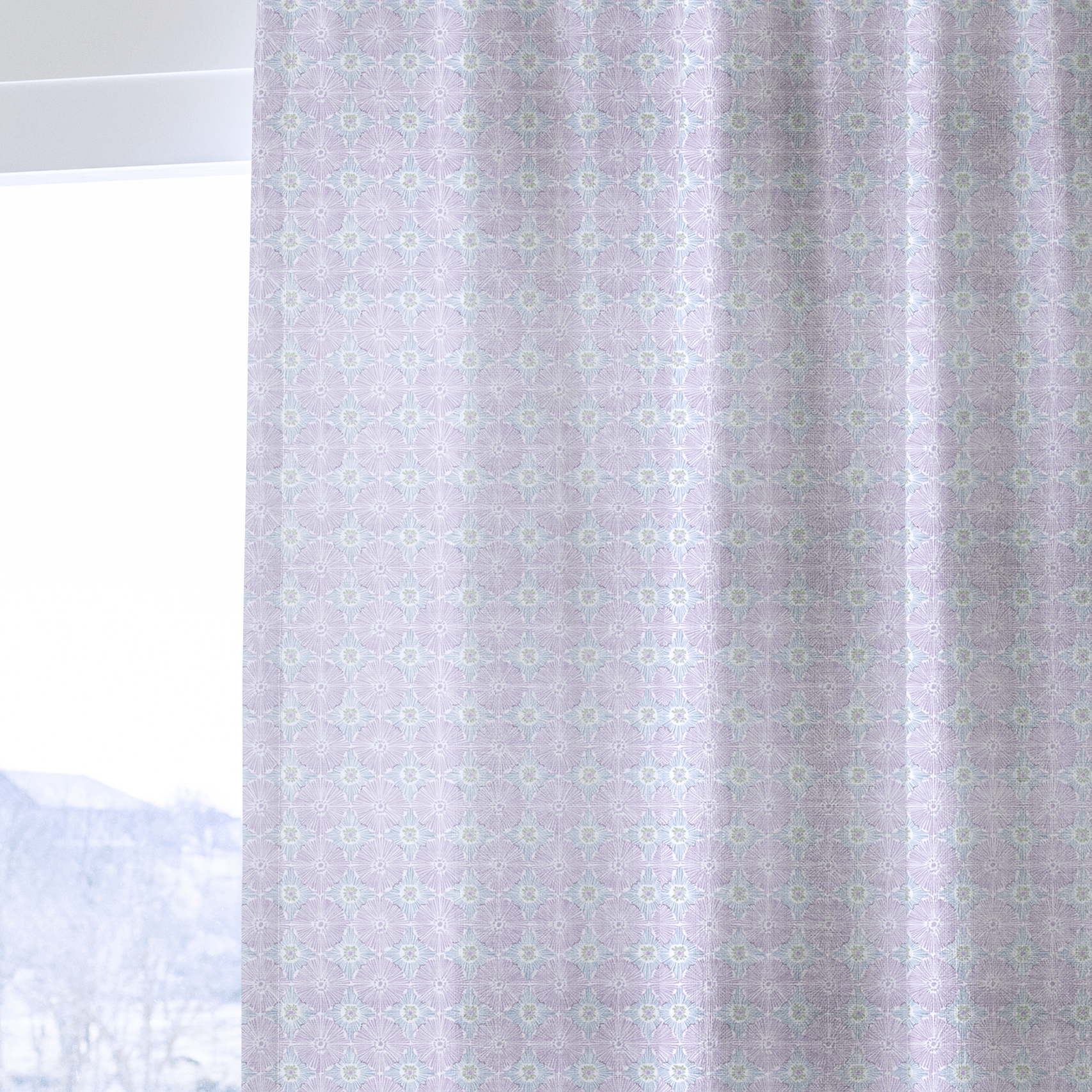 Lilac Sky - Curtain Panel - The Drapery