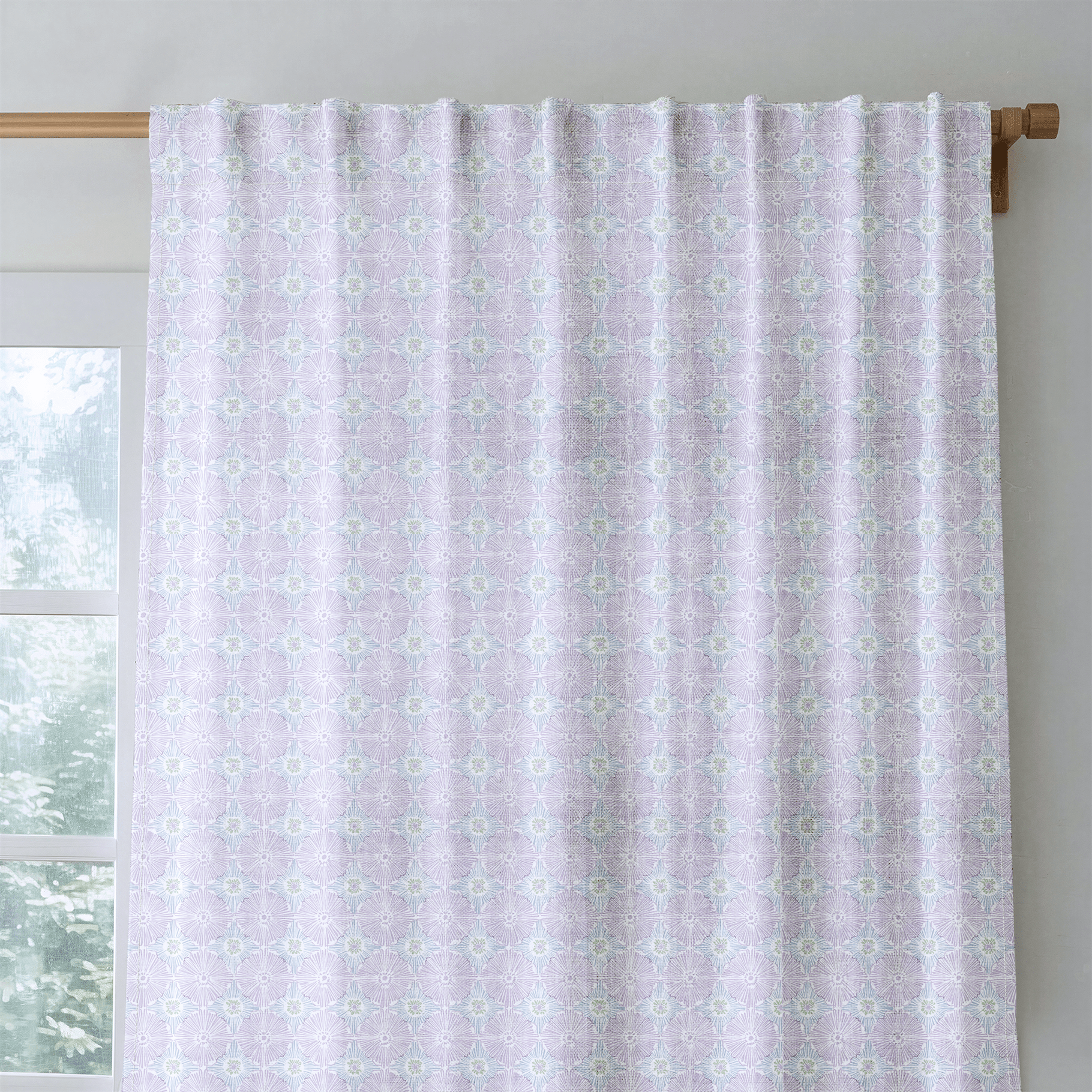 Lilac Sky - Curtain Panel - The Drapery