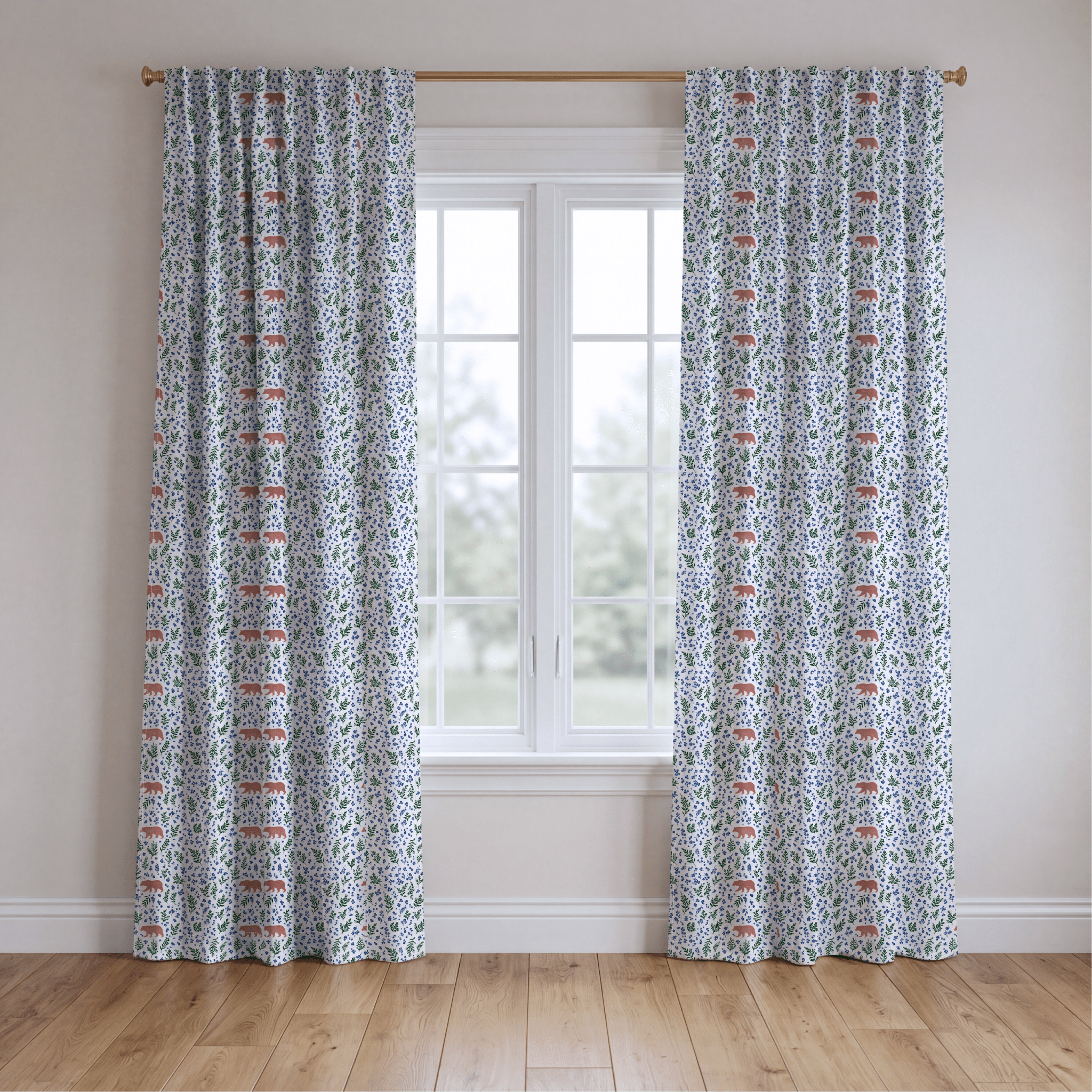 Lilou Bear - Curtain Panel - The Drapery