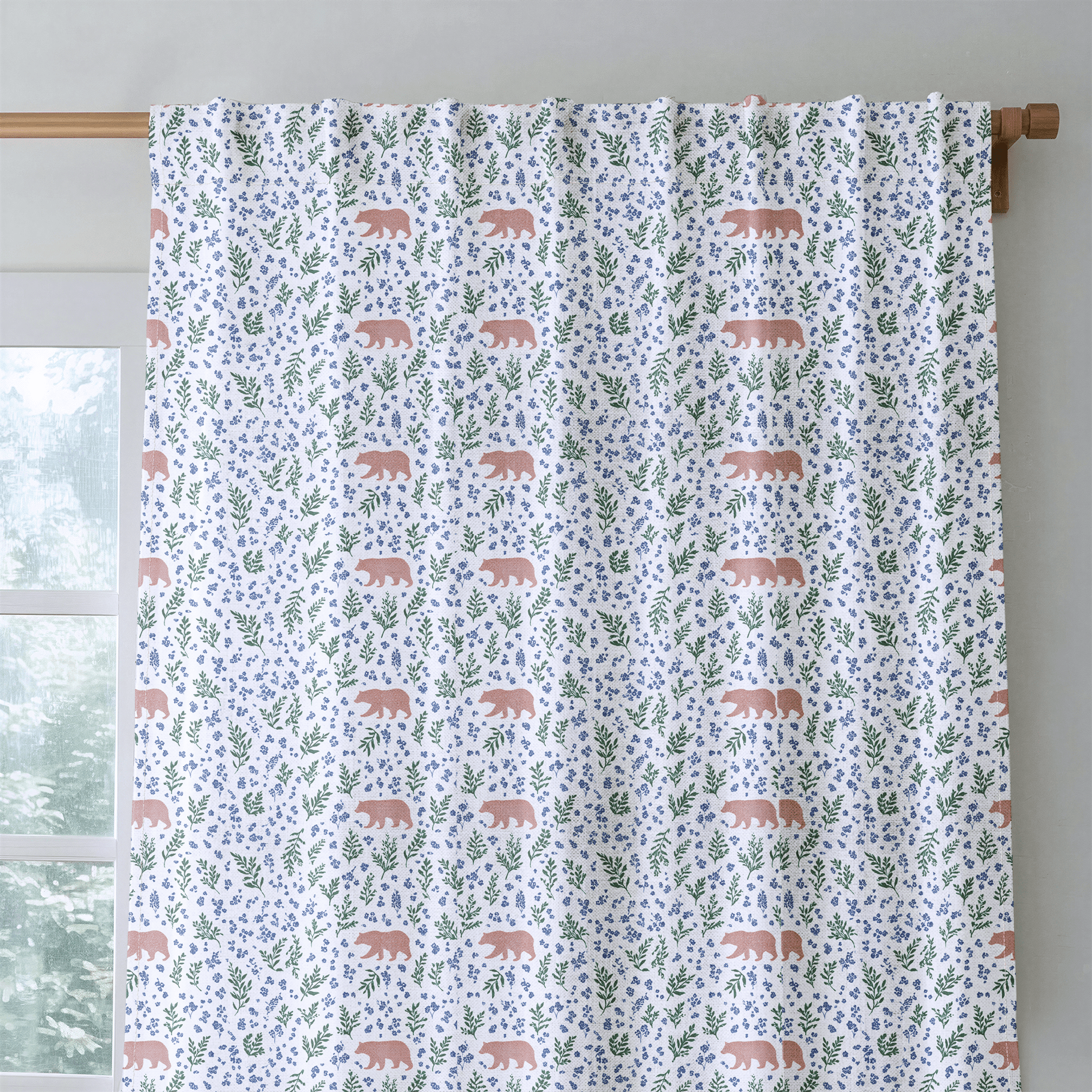 Lilou Bear - Curtain Panel - The Drapery