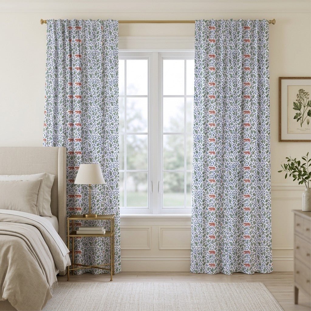Lilou Bear - Curtain Panel - The Drapery