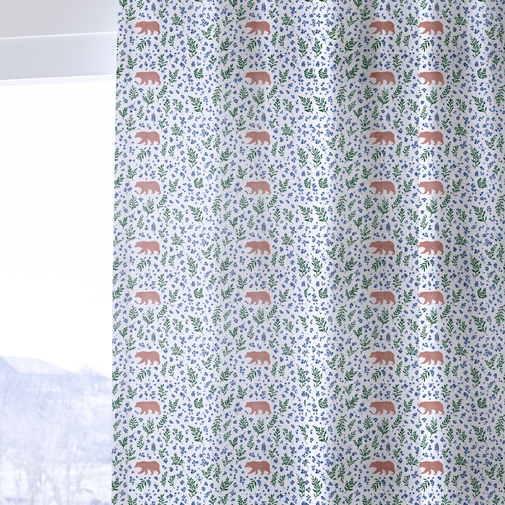 Lilou Bear - Curtain Panel - The Drapery