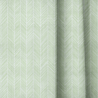 Lime Chevron - Curtain Panel - The Drapery