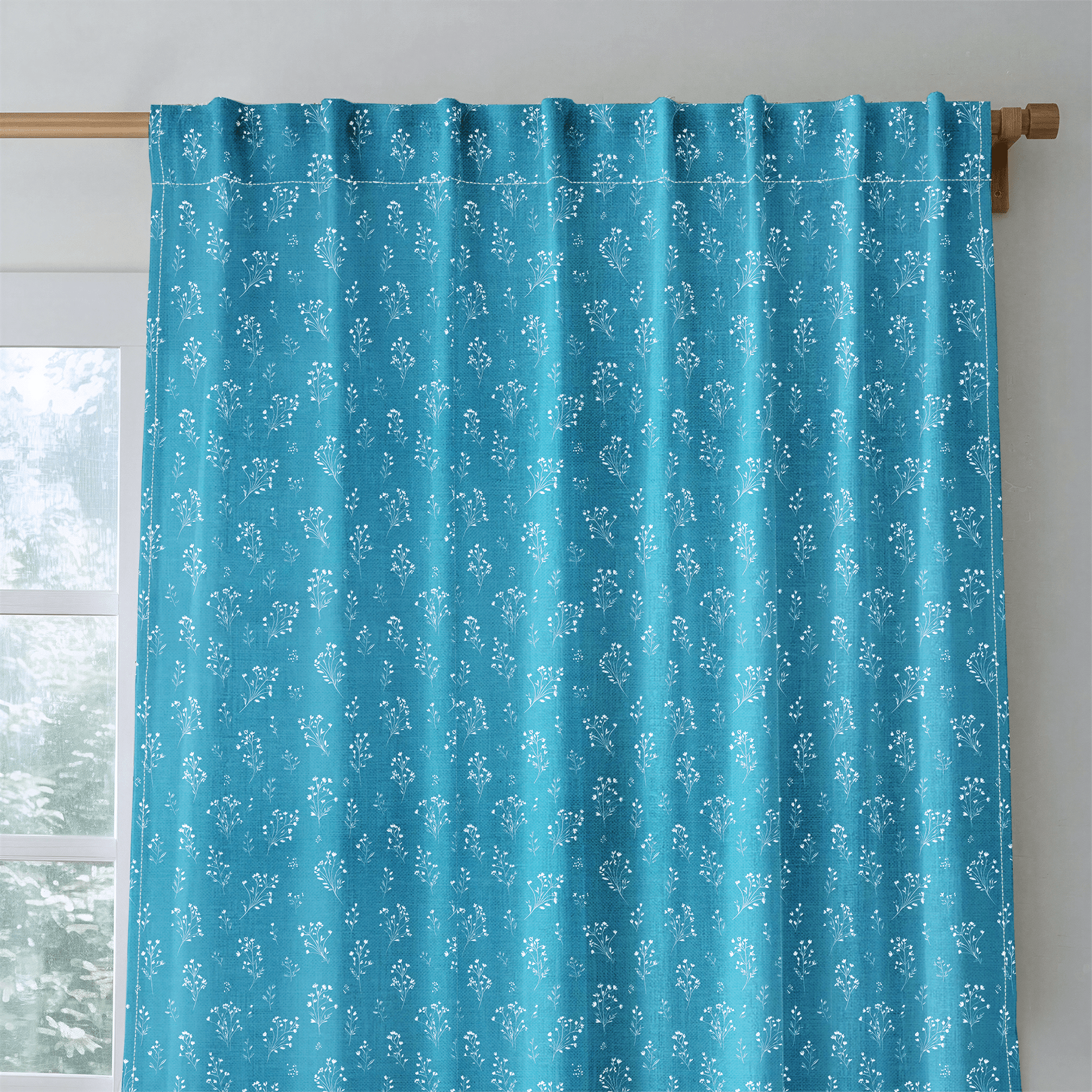Lincoln Blue - Curtain Panel - The Drapery