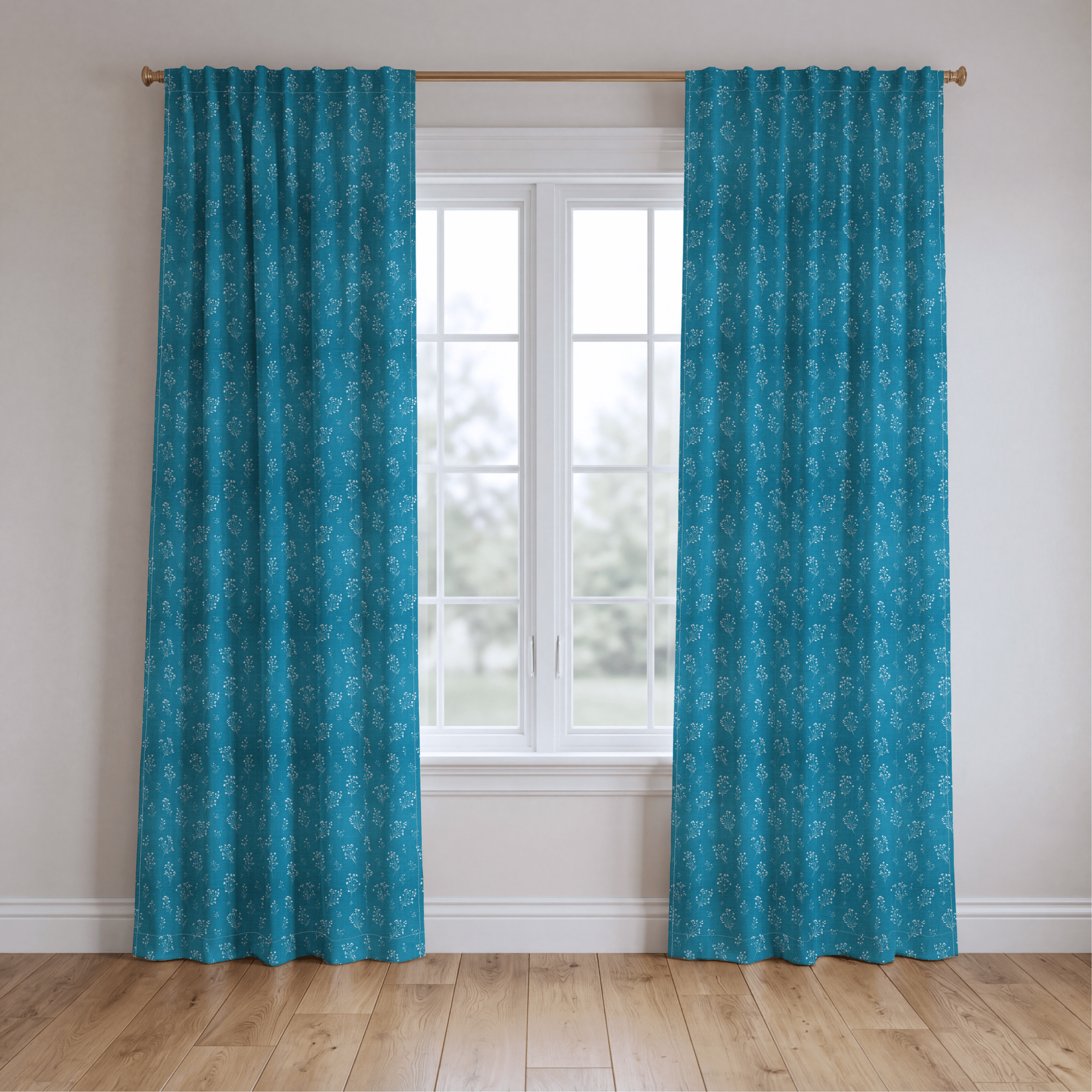 Lincoln Blue - Curtain Panel - The Drapery