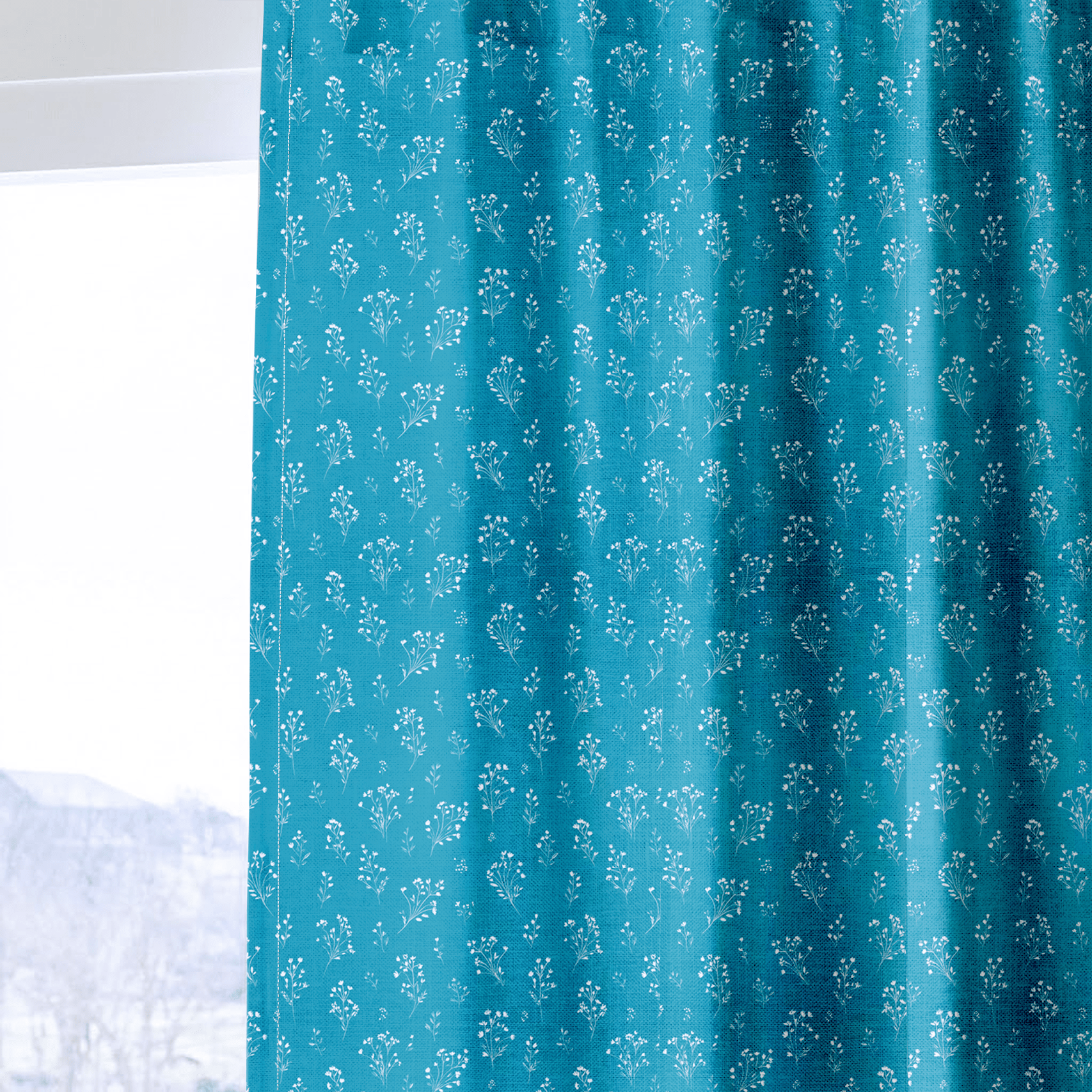 Lincoln Blue - Curtain Panel - The Drapery