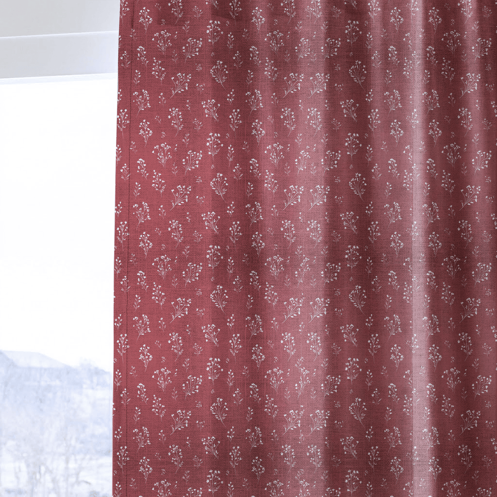 Lincoln Red - Curtain Panel - The Drapery