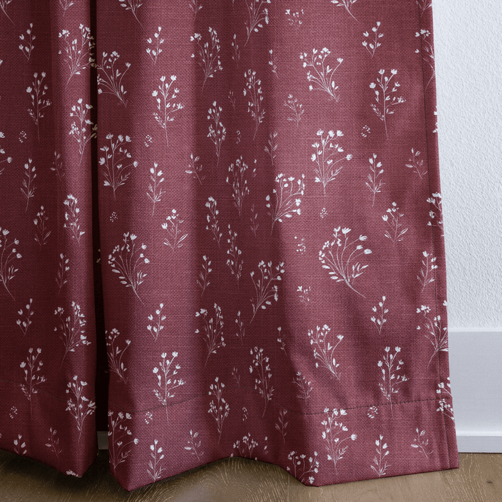 Lincoln Red - Curtain Panel - The Drapery