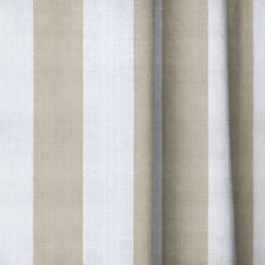Linen Stripes - Curtain Panel - The Drapery