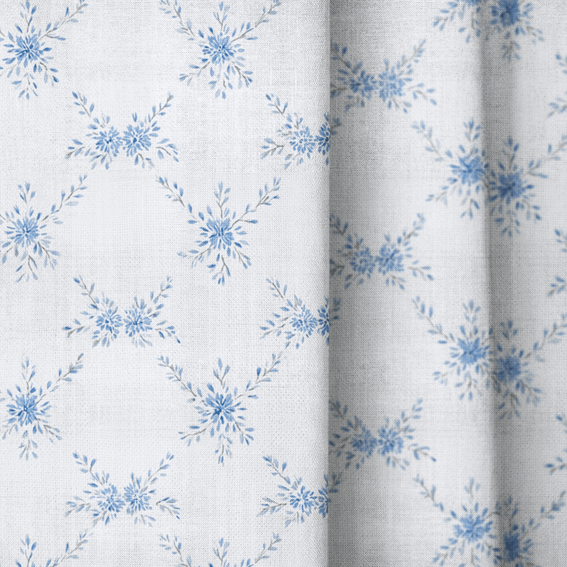Liora Blue - Curtain Panel - The Drapery