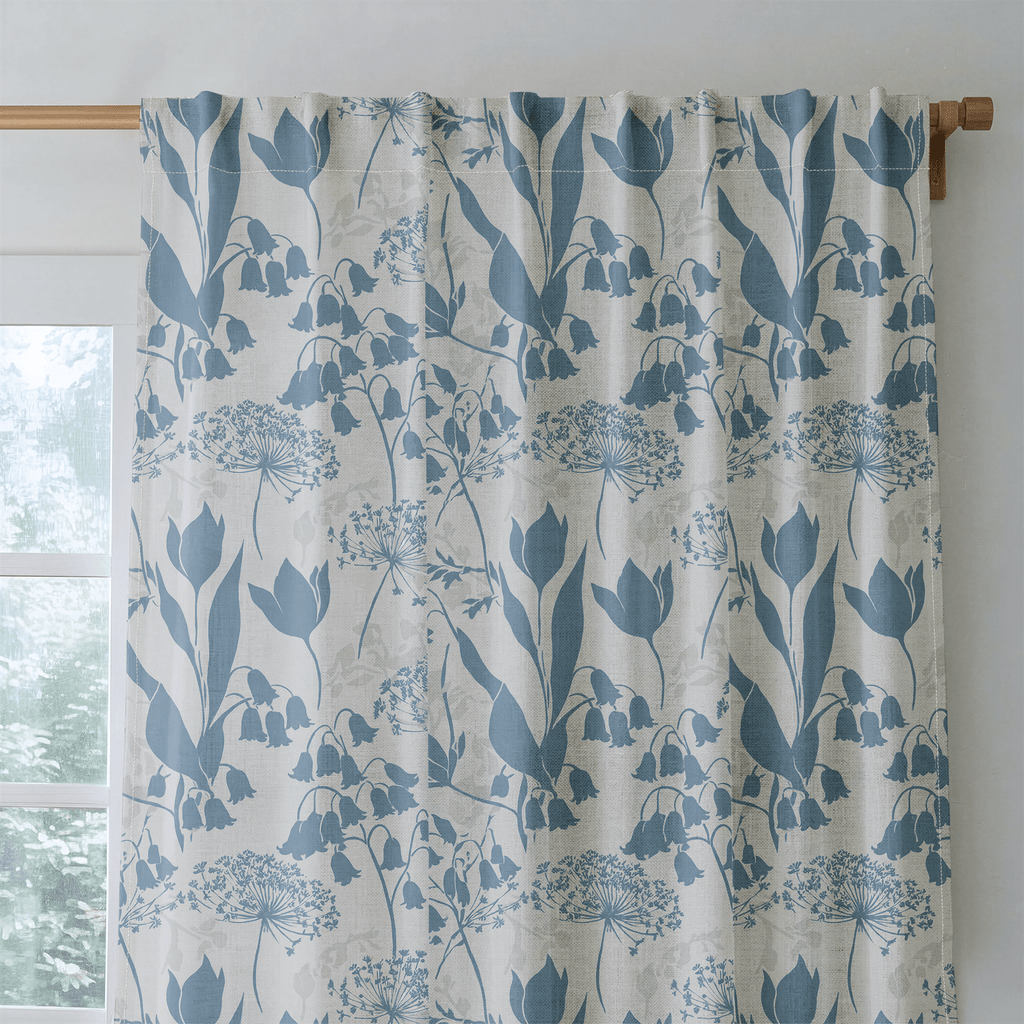 Little Luxuries - Blue - Curtain Panel - The Drapery
