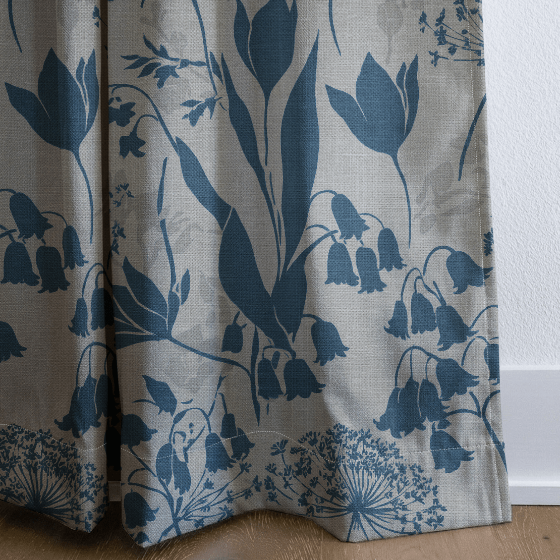 Little Luxuries - Blue - Curtain Panel - The Drapery