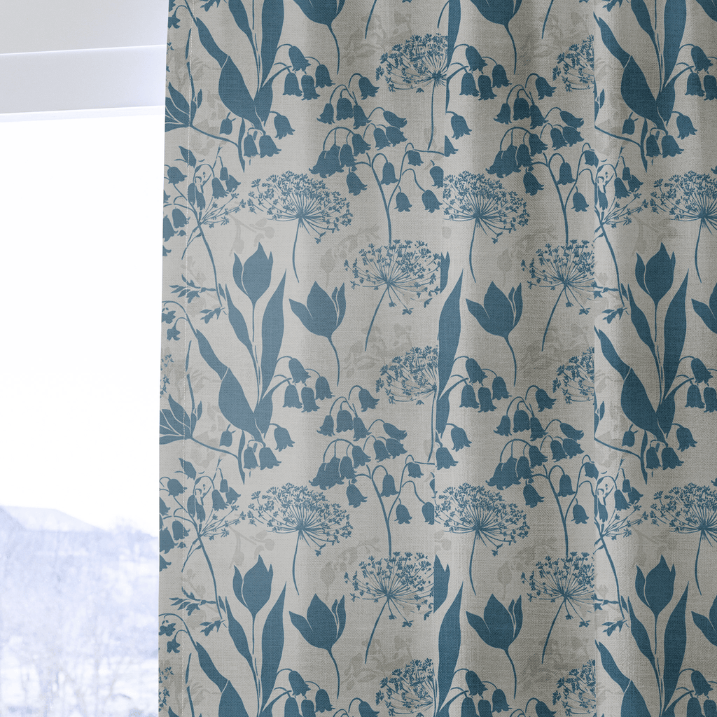 Little Luxuries - Blue - Curtain Panel - The Drapery