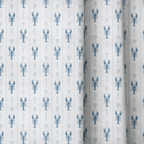 Lobster Blues - Curtain Panel - The Drapery