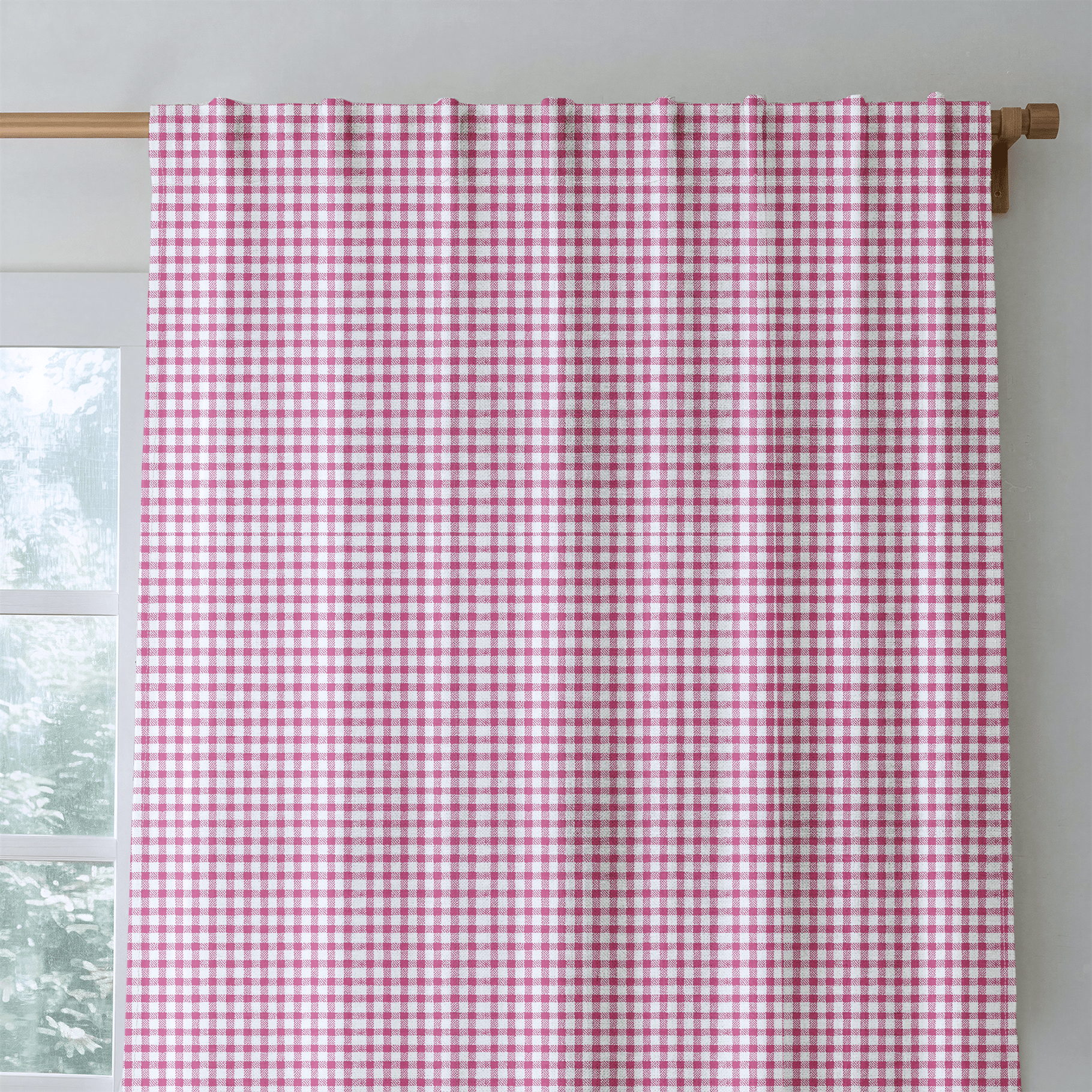 Loire Plaid - Curtain Panel - The Drapery