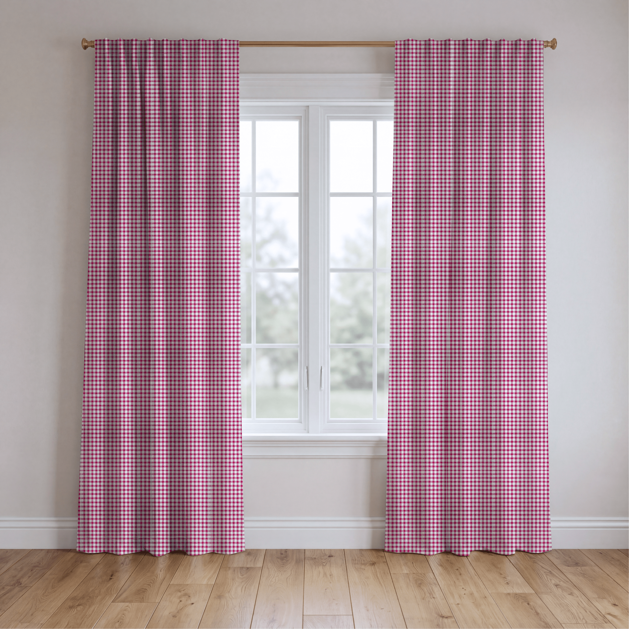 Loire Plaid - Curtain Panel - The Drapery
