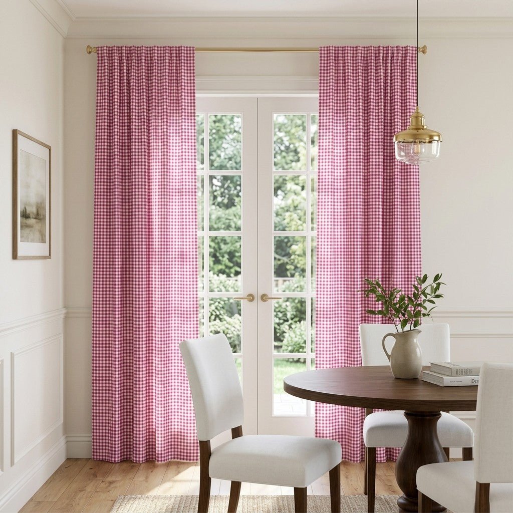 Loire Plaid - Curtain Panel - The Drapery