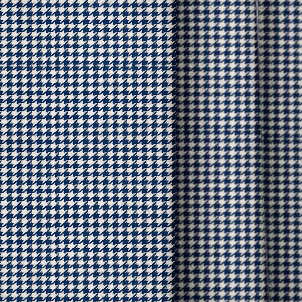 Lola Houndstooth - Curtain Panel - The Drapery