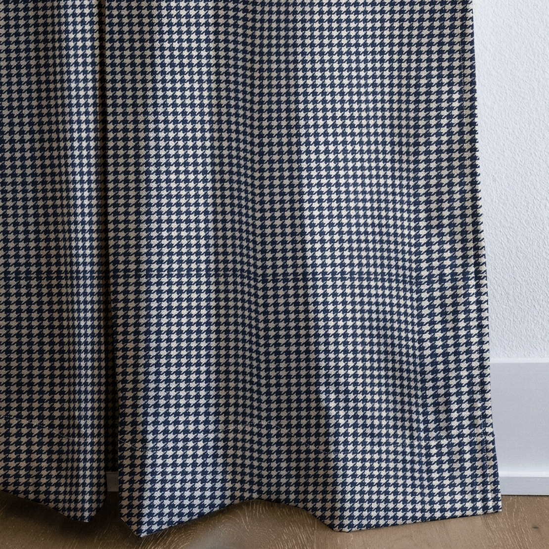 Lola Houndstooth - Curtain Panel - The Drapery