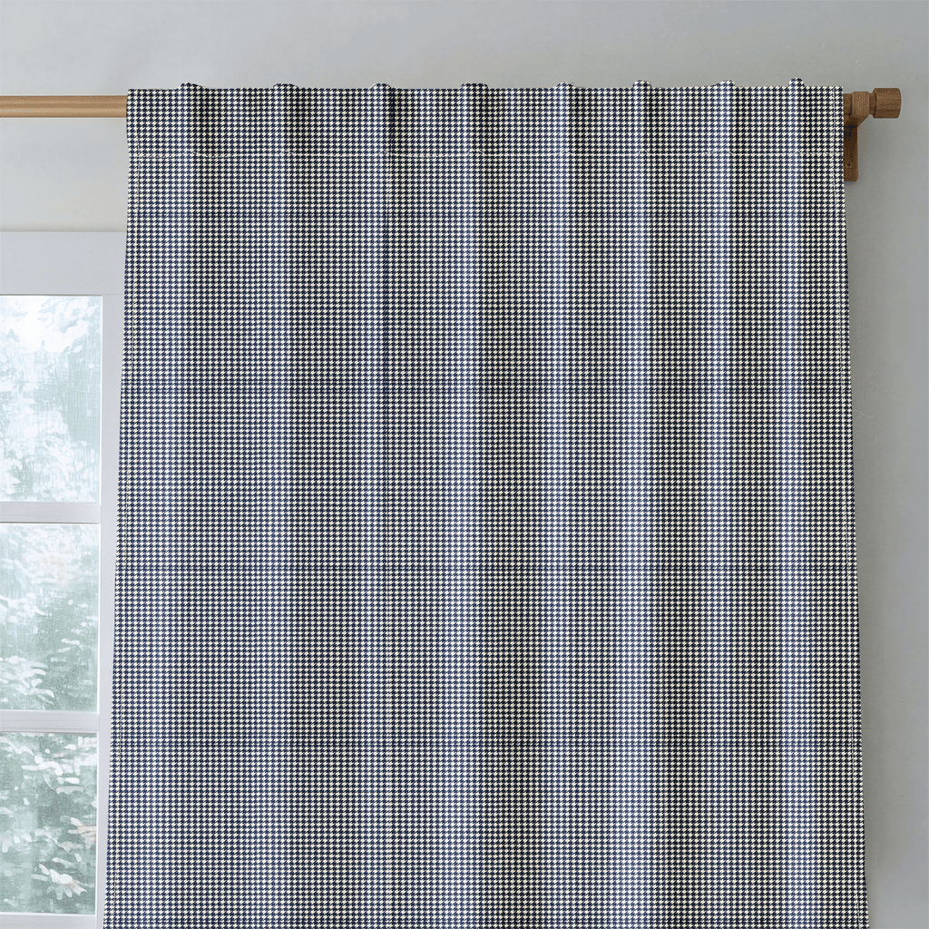 Lola Houndstooth - Curtain Panel - The Drapery