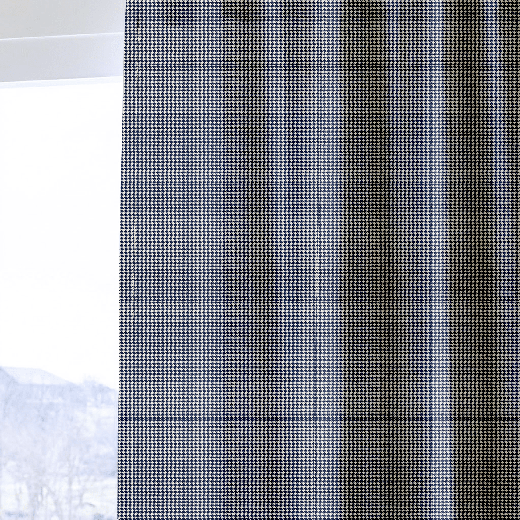 Lola Houndstooth - Curtain Panel - The Drapery