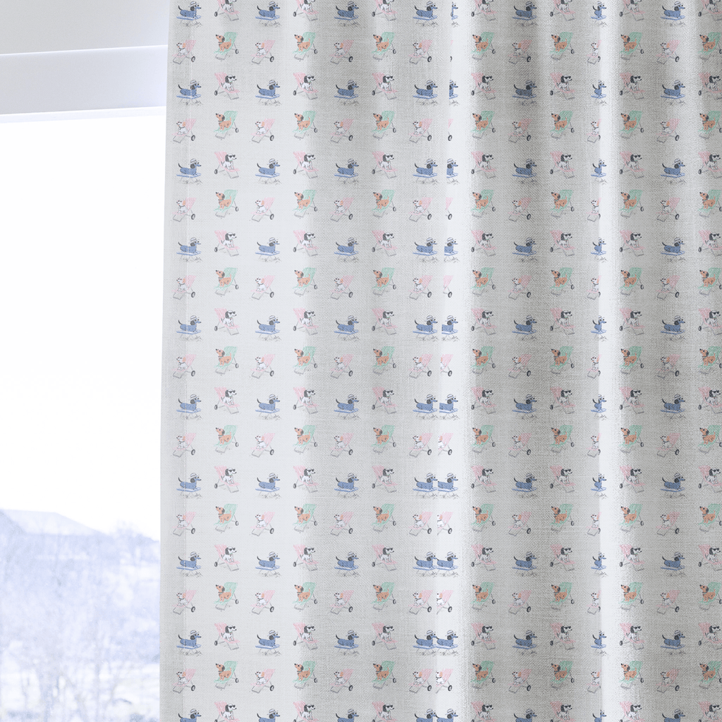 Lounger Dogs - Curtain Panel - The Drapery