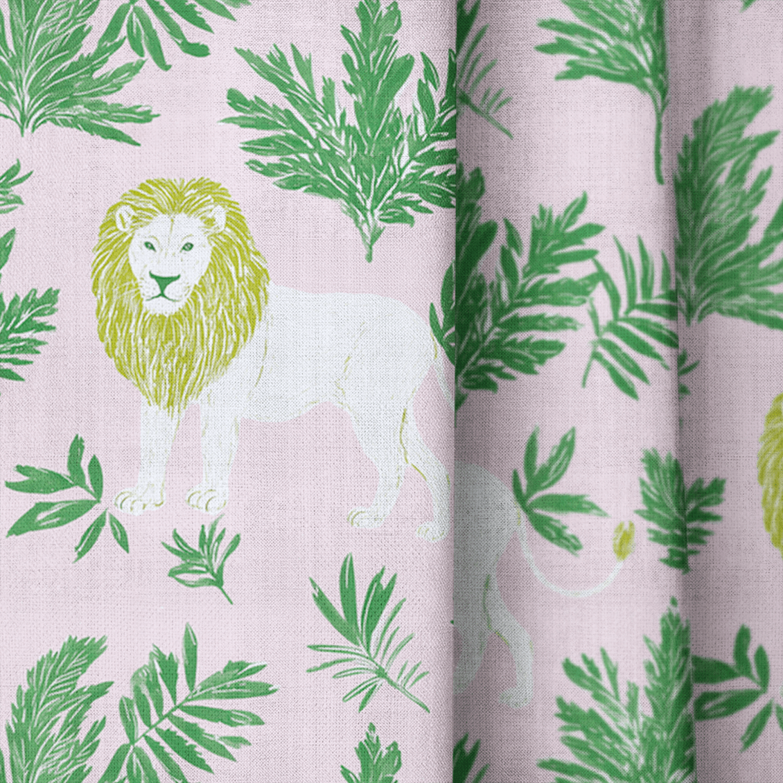 Loxborough Lion - Curtain Panel - The Drapery