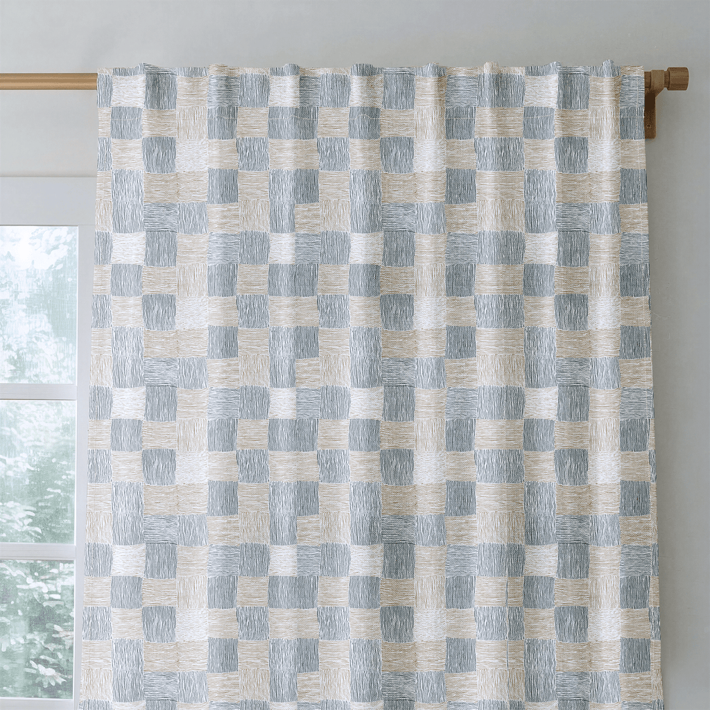 Lucan Check - Curtain Panel - The Drapery