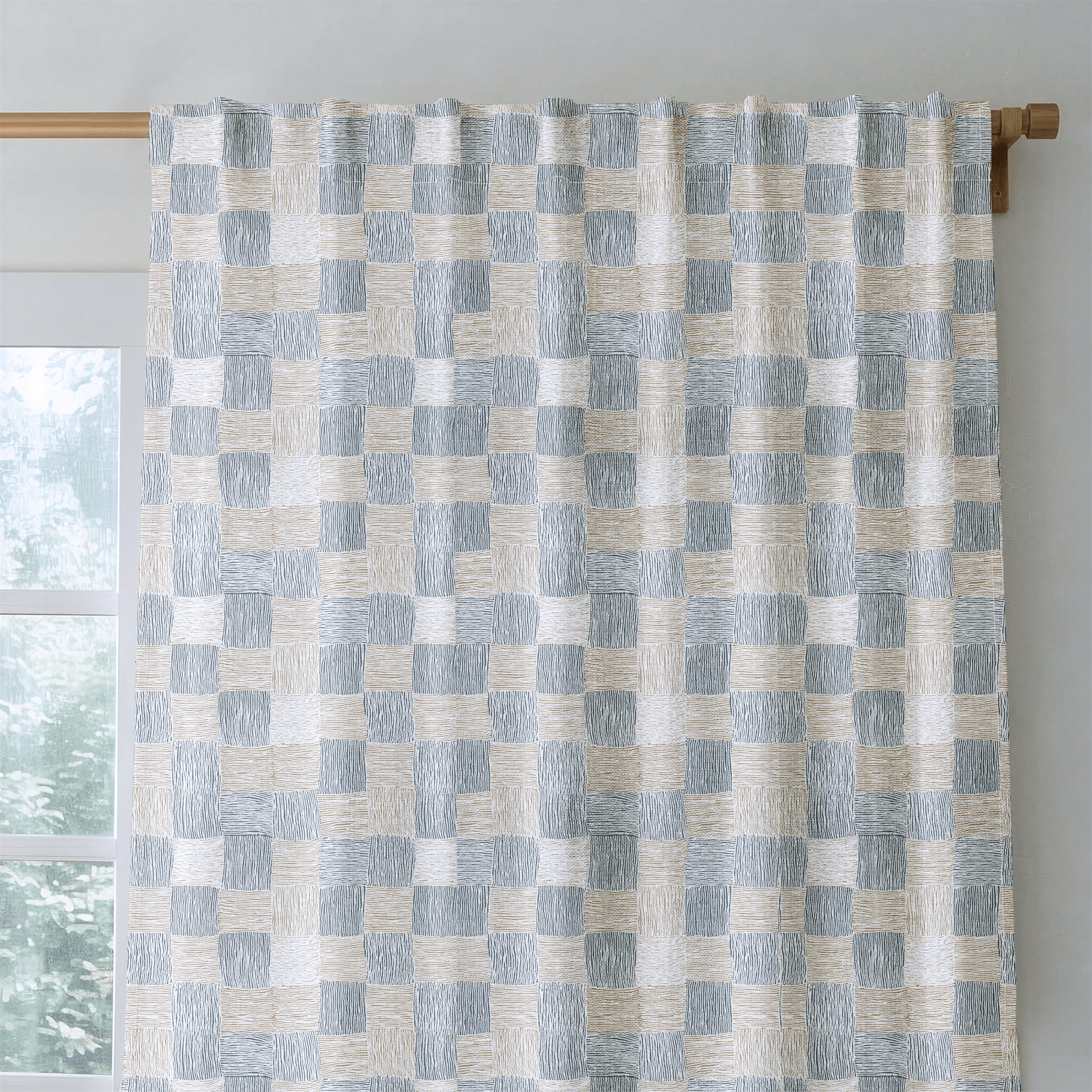 Lucan Check - Curtain Panel - The Drapery